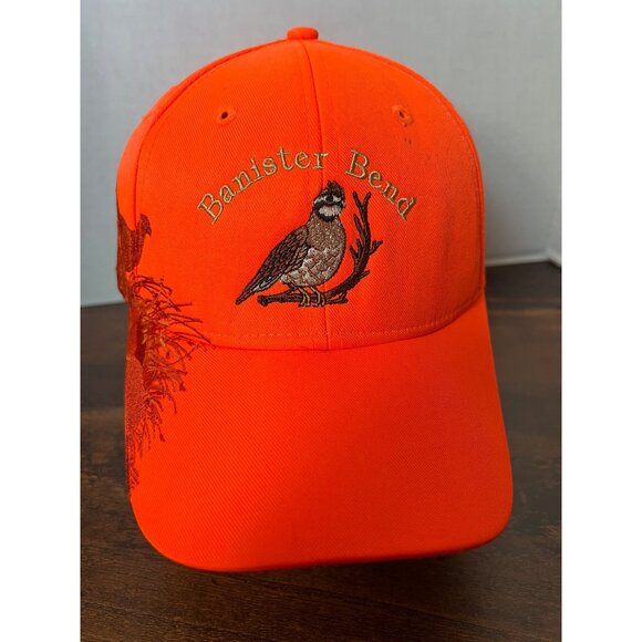 Authentic Wildlife Collection Orange Quail Banister Bend Adjustable Hat R3 - Picture 1 of 5